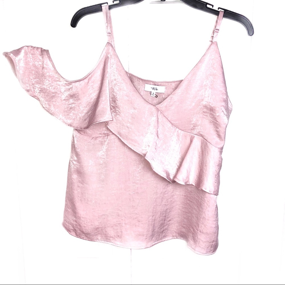 NSR, Pink, Cold Shoulder Halter, Medium, NWOT